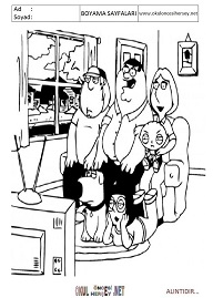Family-guy boyama sayfaları